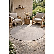 Alfombra exterior In/Out Ebro (Plata, Diámetro: 120 cm, 100% Polietileno) | BAUHAUS