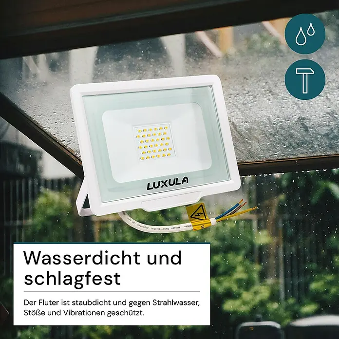 Luxula LED-Strahler - 30 W, 3.000 lm, IP65