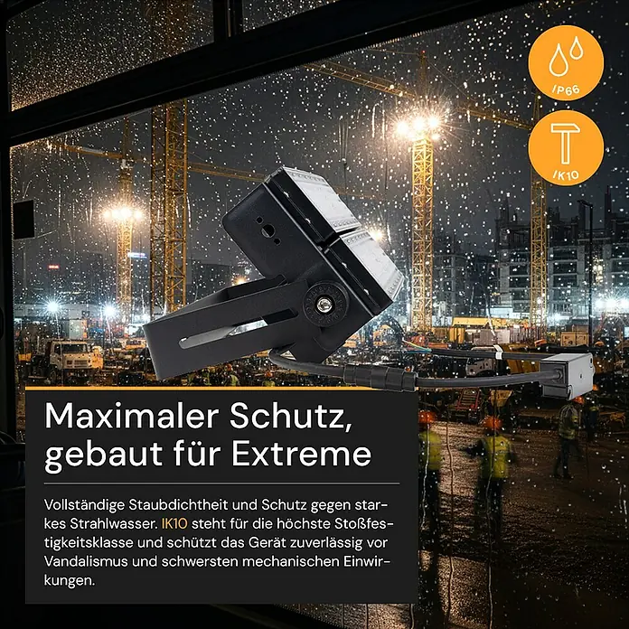 Enovalite LED-Strahler - 200 W, 26.000 lm, L x B x H: 39,5 x 15,8 x 7 cm, IP66