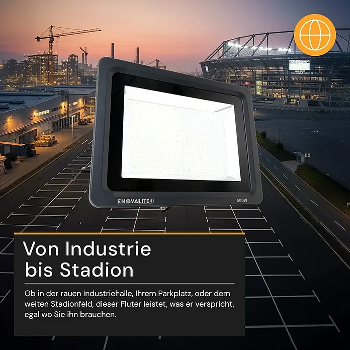 Enovalite LED-Strahler - 500 W, 60.000 lm, IP65