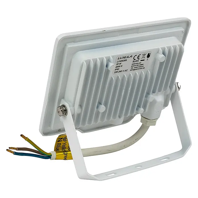 Luxula LED-Strahler - 20 W, 2.000 lm, L x B x H: 14,3 x 2,4 x 13 cm, IP65