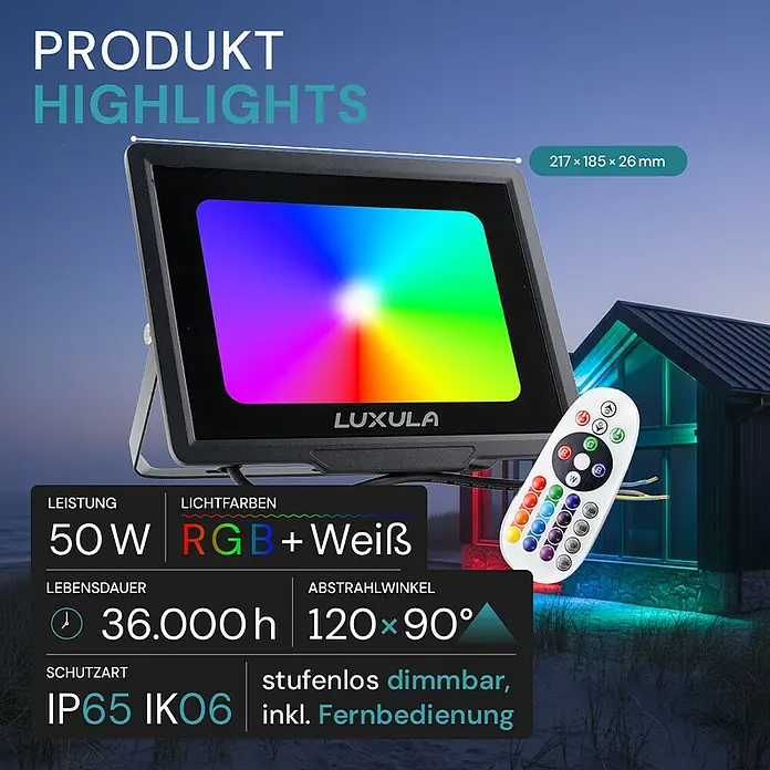Luxula LED-Strahler - 50 W, IP65