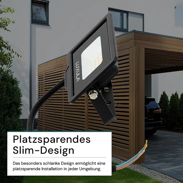 Luxula LED-Strahler - 10 W, 1.000 lm, 3.000 K, IP65