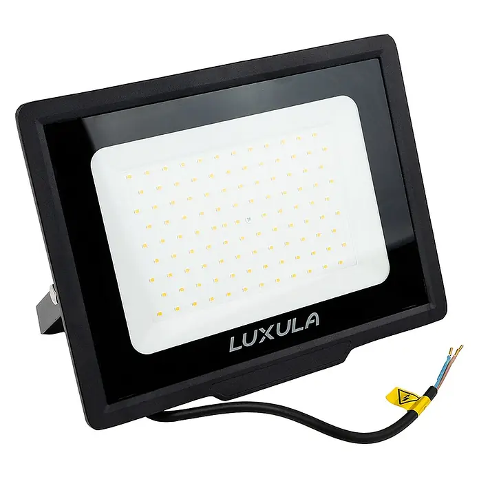 Luxula LED-Strahler - 100 W, 10.000 lm, 4.000 K, L x B x H: 28,7 x 3,2 x 23,2 cm, IP65