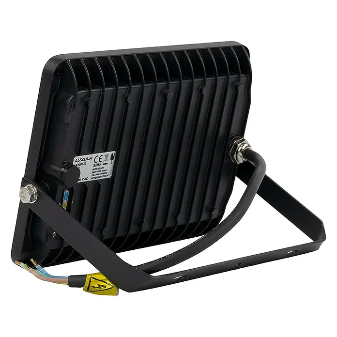 Luxula LED-Strahler - 50 W, 5.000 lm, L x B x H: 21,1 x 3,4 x 18,3 cm, IP65
