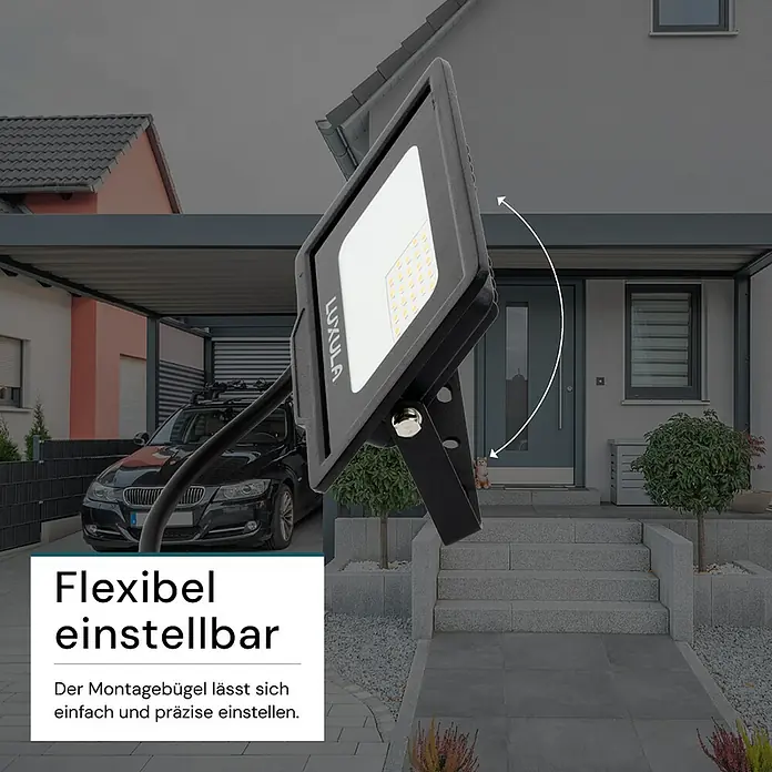 Luxula LED-Strahler - 20 W, 2.000 lm, 4.000 K, IP65