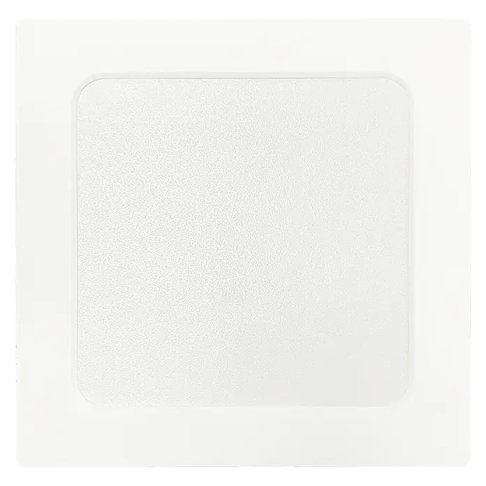 Luxula LED-Wand- & Deckenleuchte - 12 W, L x B x H: 17,3 x 17,3 x 3,4 cm, Weiß, Weiß, Mehrfarbig
