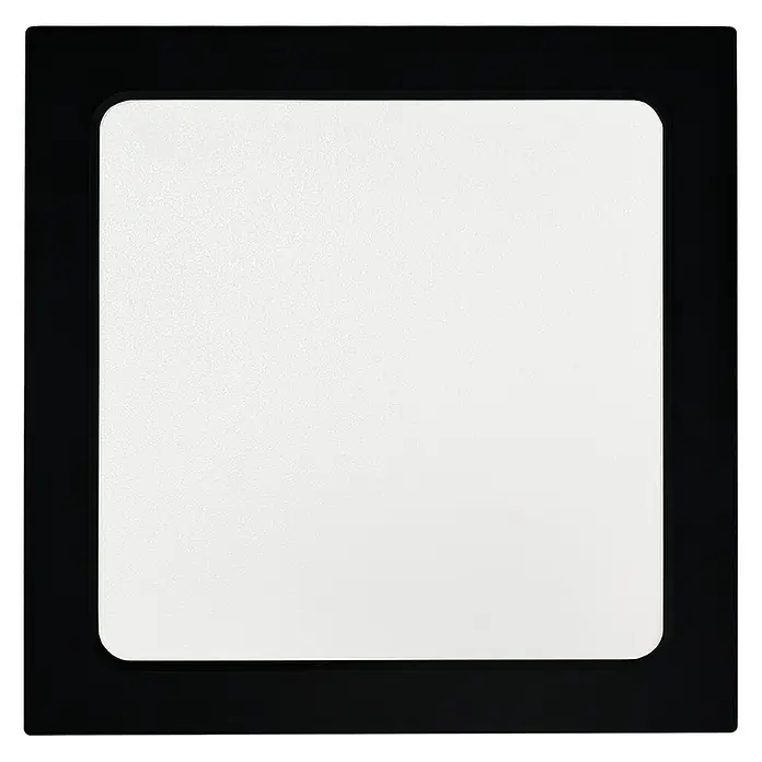 Luxula LED-Wand- & Deckenleuchte - 12 W, L x B x H: 17,3 x 17,3 x 3,4 cm, Schwarz, Weiß, Mehrfarbig