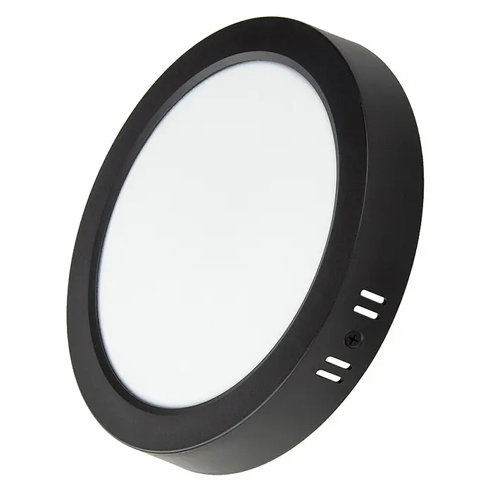 Luxula LED-Wand- & Deckenleuchte - 24 W, L x B x H: 22,9 x 22,9 x 3,4 cm, Schwarz, Weiß, Mehrfarbig