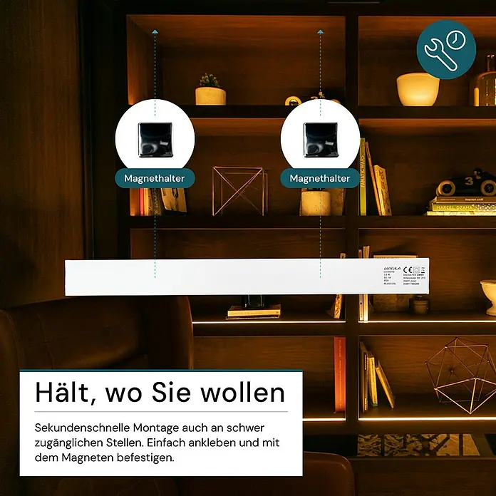 Luxula LED-Unterbauleuchte - Lichtfarbe: Mehrfarbig, 4 W