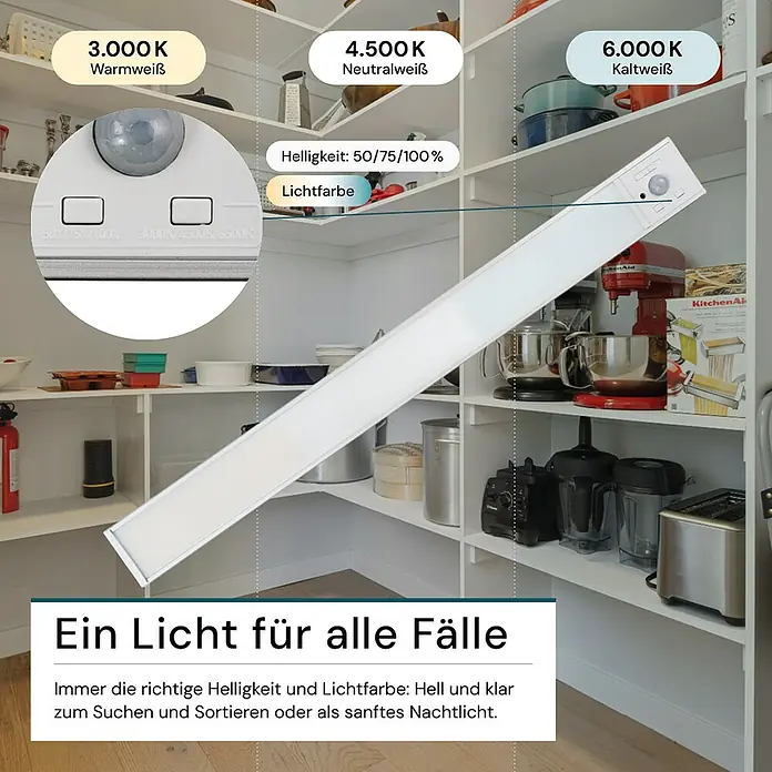 Luxula LED-Unterbauleuchte - Lichtfarbe: Mehrfarbig, 4 W
