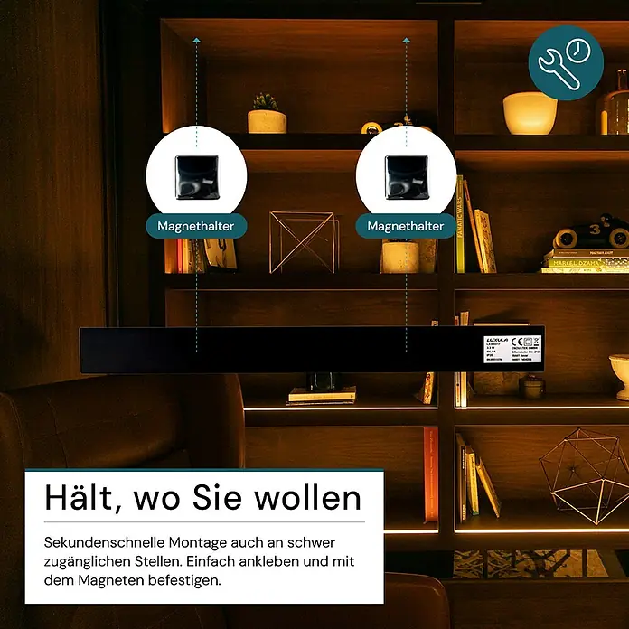 Luxula LED-Unterbauleuchte - Lichtfarbe: Mehrfarbig, 4 W