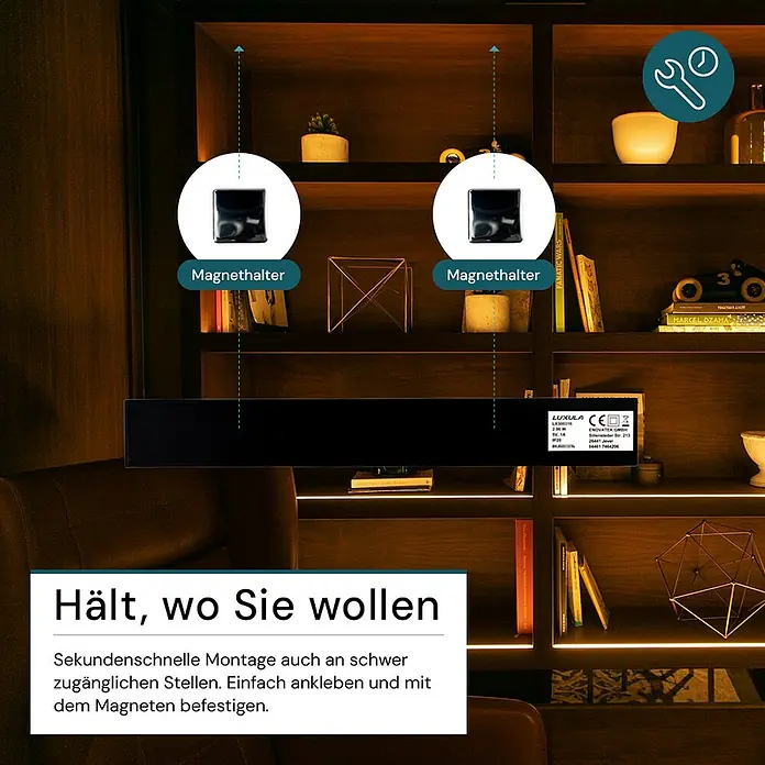 Luxula LED-Unterbauleuchte - Lichtfarbe: Mehrfarbig, 3 W