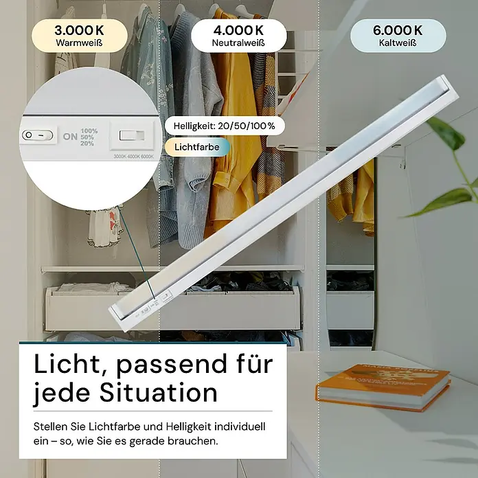 Luxula LED-Unterbauleuchte - Lichtfarbe: Mehrfarbig, 16 W