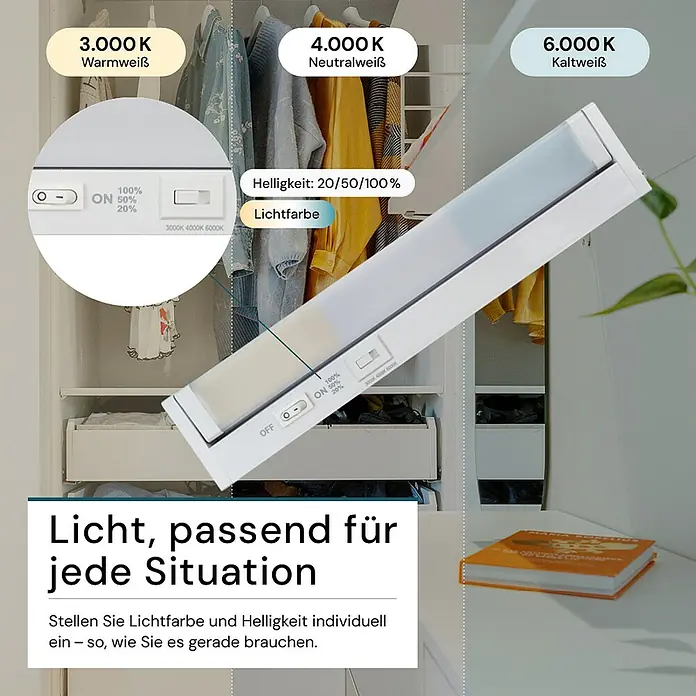 Luxula LED-Unterbauleuchte - Lichtfarbe: Mehrfarbig, 4 W