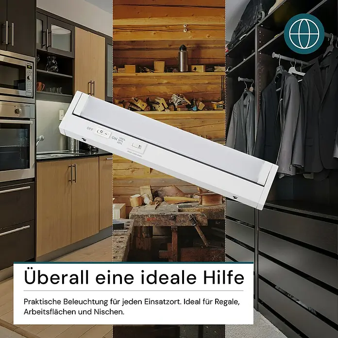 Luxula LED-Unterbauleuchte - Lichtfarbe: Mehrfarbig, 4 W