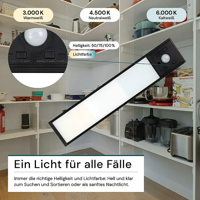 Luxula LED-Unterbauleuchte - Lichtfarbe: Mehrfarbig, 2 W