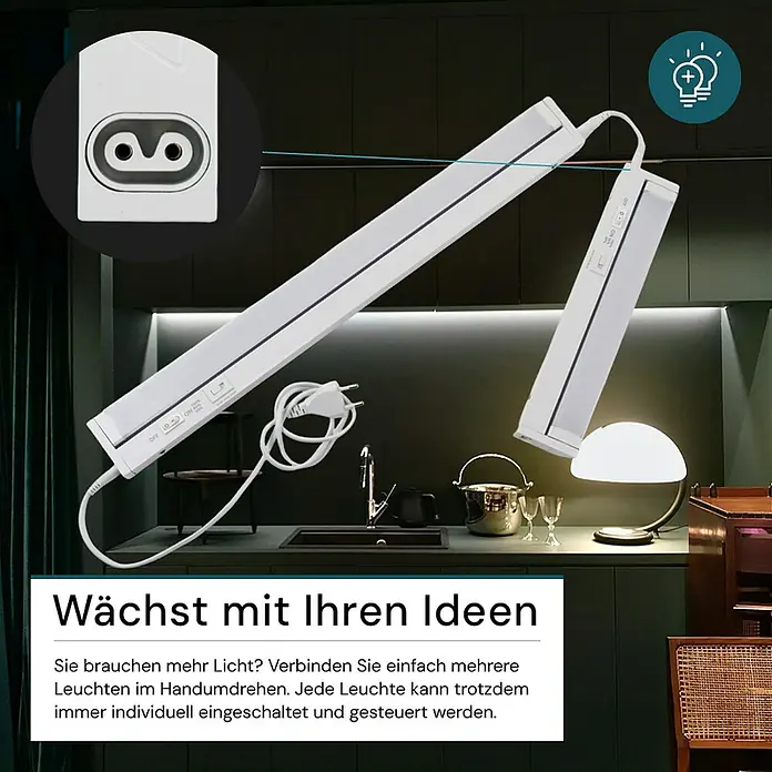 Luxula LED-Unterbauleuchte - Lichtfarbe: Mehrfarbig, 8 W