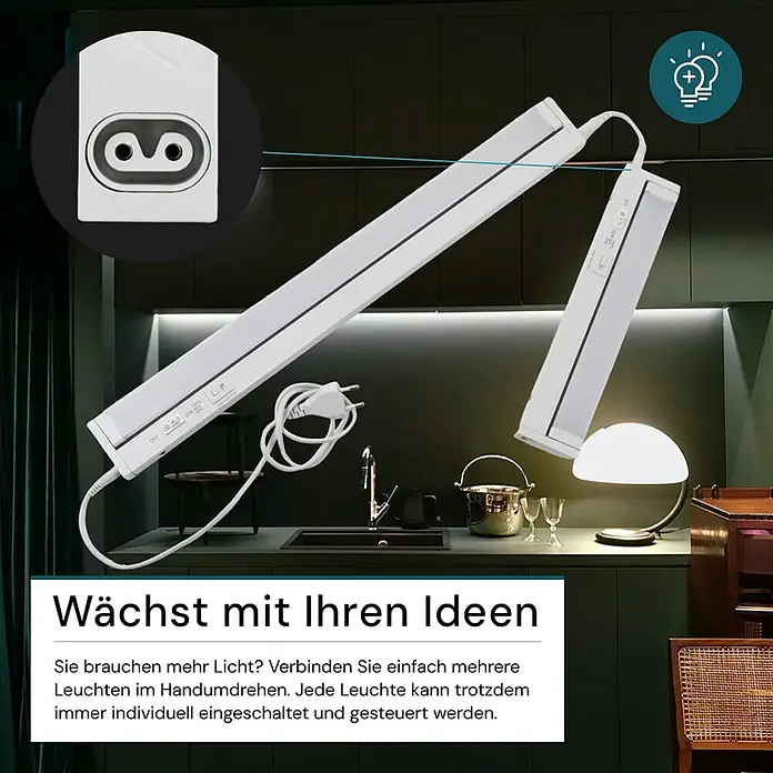 Luxula LED-Unterbauleuchte - Lichtfarbe: Mehrfarbig, 4 W