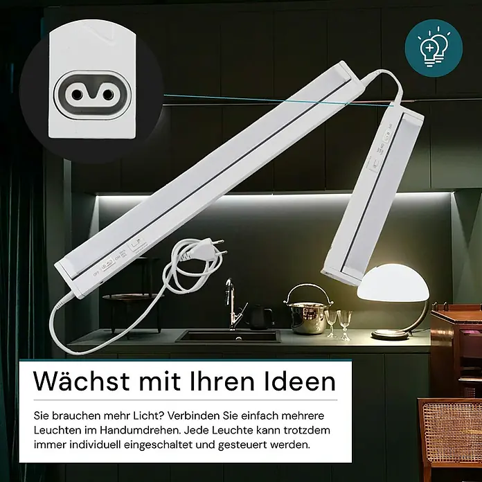 Luxula LED-Unterbauleuchte - Lichtfarbe: Mehrfarbig, 12 W