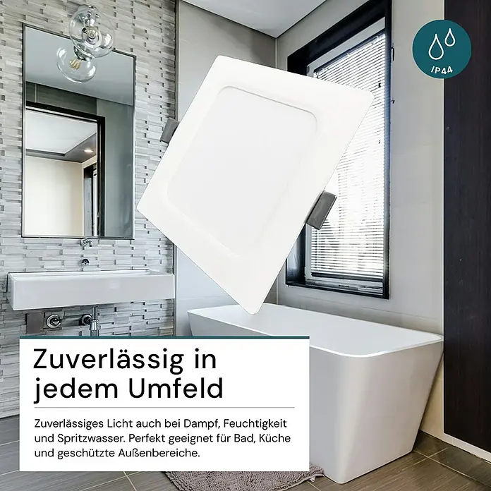 Luxula Einbauleuchte - 24 W, Weiß