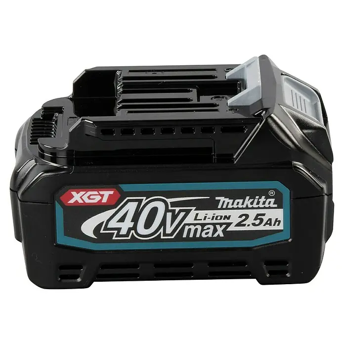 Makita XGT 40V max. Batería BL4025 - 40 V, 2,5 Ah - Batería negra Makita XGT 40V max Li-ion 2.5Ah para herramientas eléctricas.