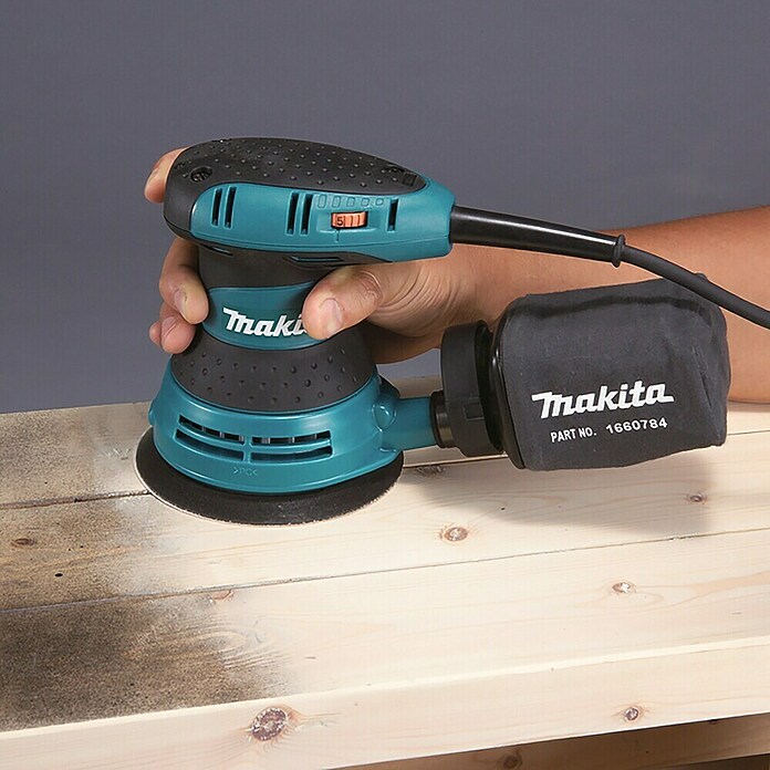 Makita Lijadora excéntrica (300 W, Diámetro disco de lija: 125 mm)