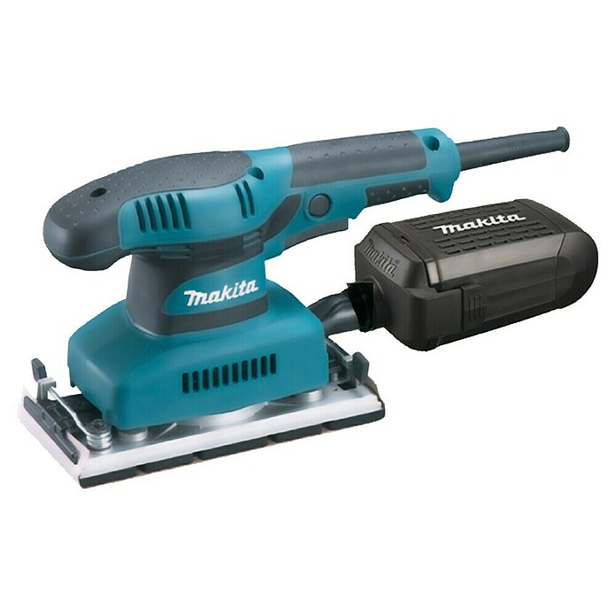 Makita Lijadora orbital (190 W, Número de oscilaciones: 4.000 - 11.000 r.p.m., Plato de lijado: 93 x 185 mm)