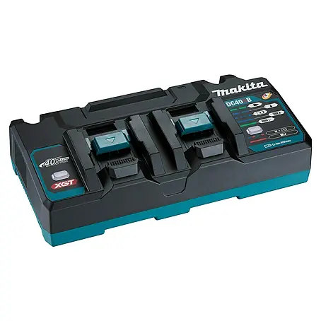 Makita XGT 40V max. Cargador de baterías DC40RB