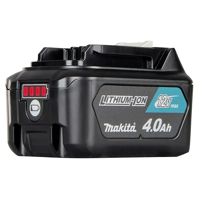 Makita CXT 12V max. Akku BL1041B - 12 V, 4 Ah - Schwarzer Makita 12V max 4.0Ah Lithium-Ionen-Akku mit voller Ladeanzeige.