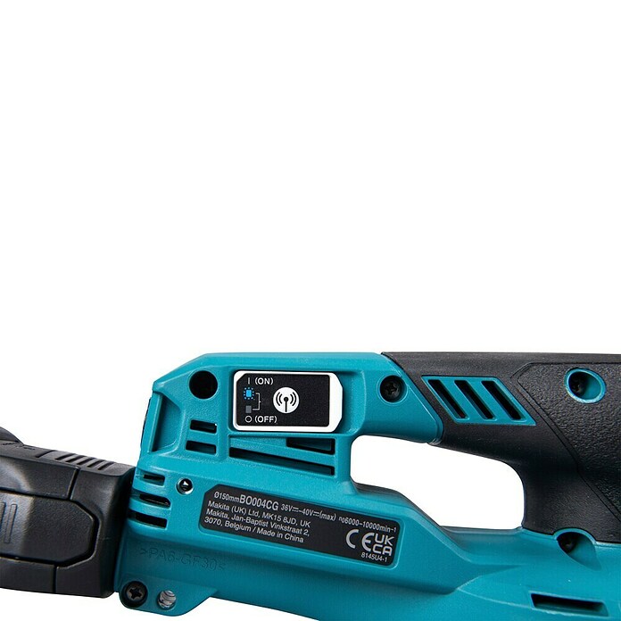 Makita XGT 40V max. Lijadora excéntrica de batería BO004CGZ (40 V, Sin batería, Diámetro disco de lija: 150 mm) | BAUHAUS