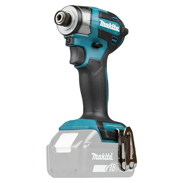Makita LXT 18V Llave de impacto de batería DTD173 - 18 V, Sin batería - Atornillador de impacto inalámbrico Makita 18V turquesa y negro, con batería de 18V y portapuntas hexagonal.