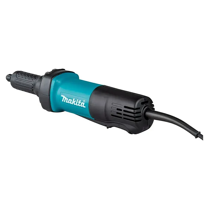 Makita Amoladora recta GD0600 - 400 W, 25.000 r.p.m. - Amoladora recta Makita turquesa y negra, una herramienta eléctrica potente para esmerilar y pulir.