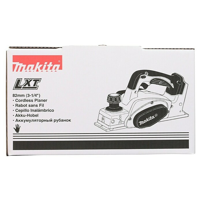 Makita Cepillo eléctrico con batería (18 V, Sin batería, Anchura del cepillo: 82 mm)