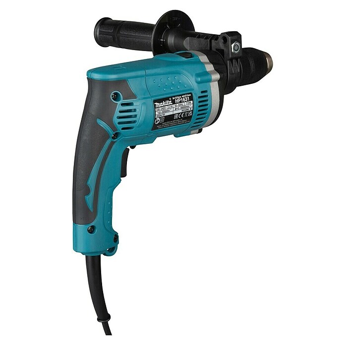 Makita Schlagbohrmaschine HP1631KX3 (710 W, Leerlaufdrehzahl: 0 U/min - 3.200 U/min, Schlagzahl: 0 /min - 48.000 /min)