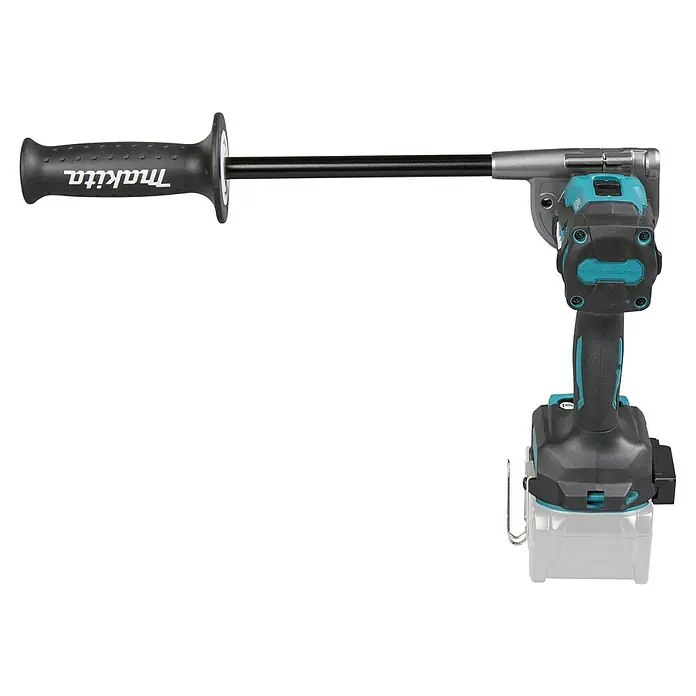 Makita XGT 40V max. Taladro atornillador de batería DF001GZ - 40 V, Sin batería - Pistola de calafateo inalámbrica Makita negra y turquesa, con varilla dispensadora larga y mango ergonómico.