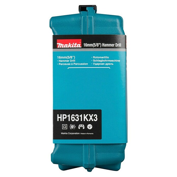 Makita Schlagbohrmaschine HP1631KX3 (710 W, Leerlaufdrehzahl: 0 U/min - 3.200 U/min, Schlagzahl: 0 /min - 48.000 /min)