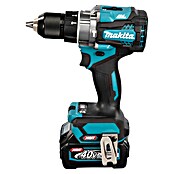 Makita XGT 40V max. Taladro atornillador percutor de batería HP001GZ (40 V, 2 baterías, 2,5 Ah, 41 Nm) | BAUHAUS
