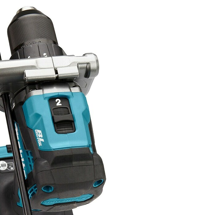 Makita XGT 40V max. Taladro atornillador percutor de batería HP001GZ (40 V, 2 baterías, 2,5 Ah, 41 Nm) | BAUHAUS