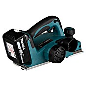Makita Cepilladora de mano de batería (18 V, 2 baterías, Anchura del cepillo: 82 mm, 5 Ah)