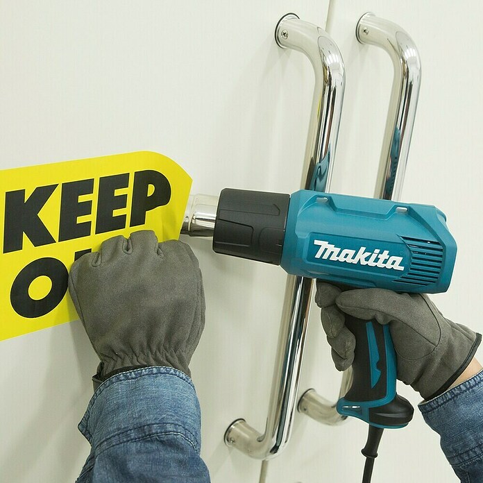 Makita Pistola de aire caliente HG5030K (1.600 W, Rango de temperaturas: 350 °C - 500 °C) | BAUHAUS