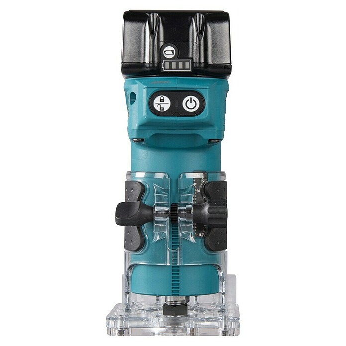Makita LXT 18V Fresadora de cantos de batería DRT52Z (18 V, Sin batería, Número de revoluciones de marcha en vacío: 30.000 r.p.m.) | BAUHAUS