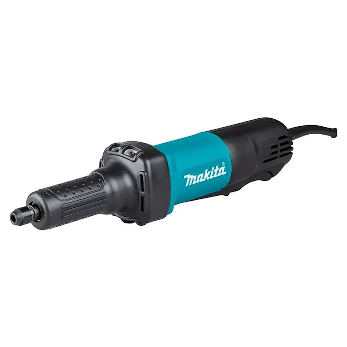 Makita Geradschleifer GD0600 - 400 W, 25.000 U/min - Makita Geradschleifer in Schwarz und Türkis.