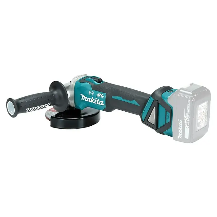 Makita LXT 18V Akku-Winkelschleifer DGA513Z - 18 V, Ohne Akku, Durchmesser Scheibe: 125 mm - Makita Akku-Winkelschleifer in Türkis und Schwarz mit 18V Li-Ionen-Akku und ergonomischem Griff.
