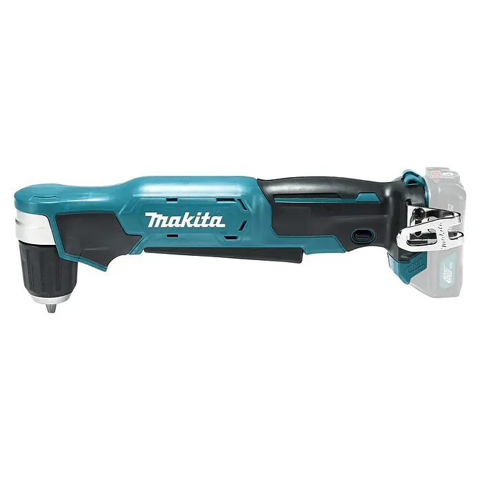 Makita CXT 12V max. Akku-Winkelbohrmaschine DA333DZ - 12 V, Ohne Akku - Makita Akku-Winkelbohrmaschine in Türkis und Schwarz mit Gürtelclip. Kompaktes Elektrowerkzeug für enge Stellen.