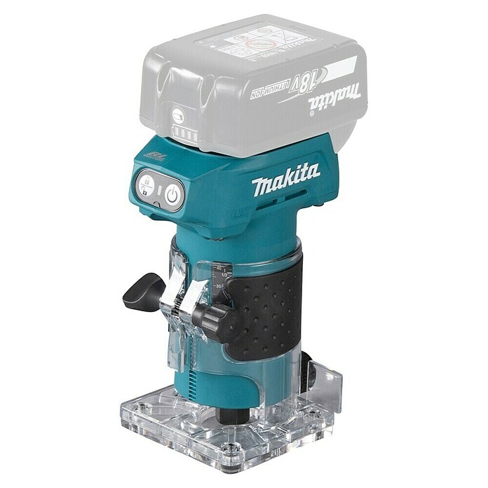 Makita LXT 18V Fresadora de cantos de batería DRT52Z (18 V, Sin batería, Número de revoluciones de marcha en vacío: 30.000 r.p.m.) | BAUHAUS