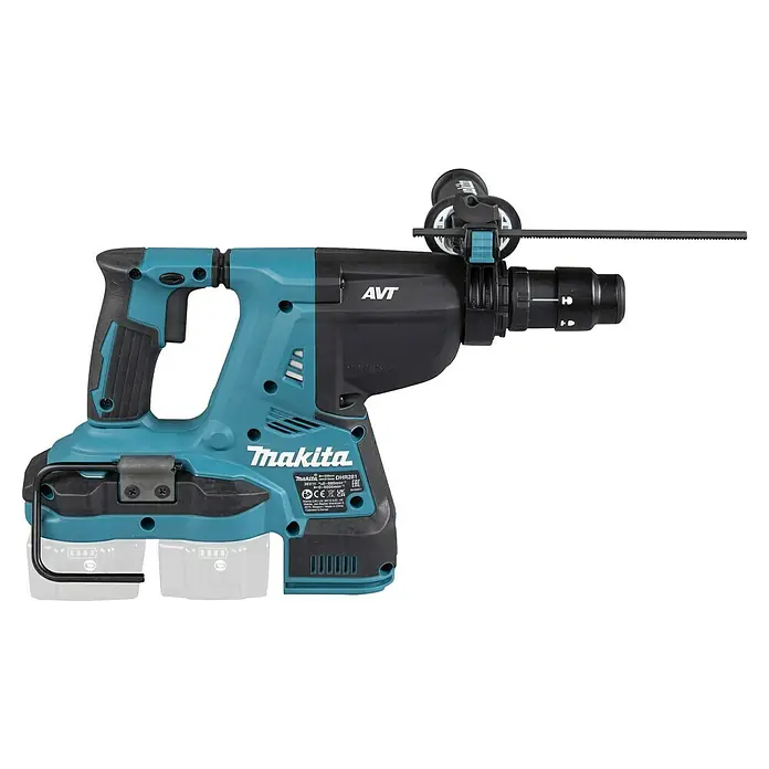 Makita LXT 18V Akku-Kombihammer DHR281ZJ - 36 V, Ohne Akku, 2,8 J - Blau-schwarzer Akku-Bohrhammer mit Tiefenanschlag und Aufhängehaken.