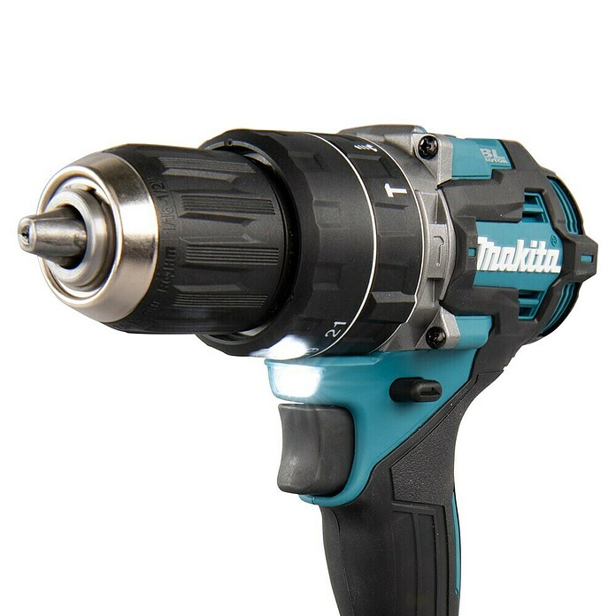 Makita XGT 40V max. Taladro atornillador percutor de batería HP002GA202 (40 V, 2 baterías, 2 Ah, 64 Nm) | BAUHAUS