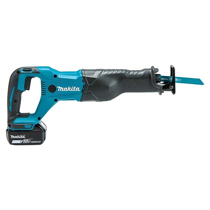 Makita Caladora de batería (18 V, 1 batería, 5 Ah, Número de carreras marcha en vacío: 0 - 2.800 carreras/min)