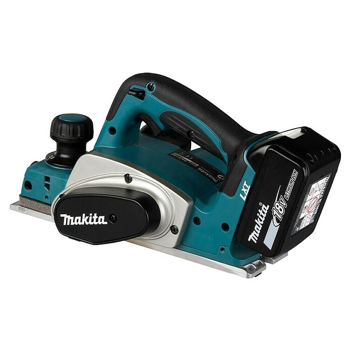 Makita Cepilladora de mano de batería (18 V, 2 baterías, Anchura del cepillo: 82 mm, 5 Ah)